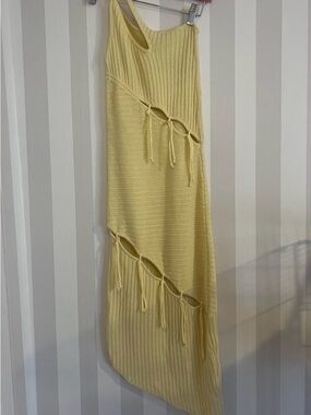 NBD One Shoulder Yellow Dress Xs/ s works